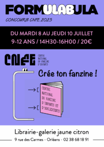 Stage fanzine pour les 9-12 ans à la librairie jaune citron