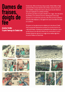 Résumé de la bande dessinée Dames de fraises doigts de fée réalisée par Annelise Verdier