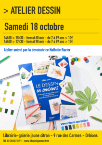 atelier dessein pour adultes et enfants à la librairie jaune citron