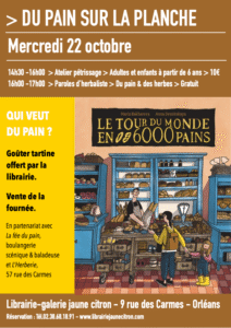 Atelier pétrissage autour d'un documentaire sur le pain