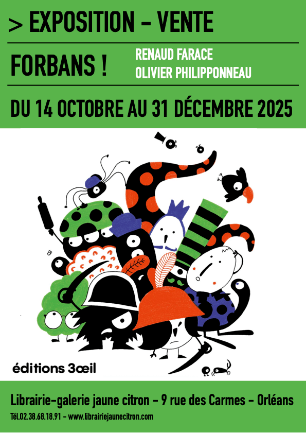 Exposition Forbans ! d4olivier Philippponeau et Renaud Farace à la librairie jaune citron