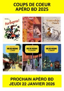 Coups de coeur des apéros BD 2025 à la librairie jaune citron
