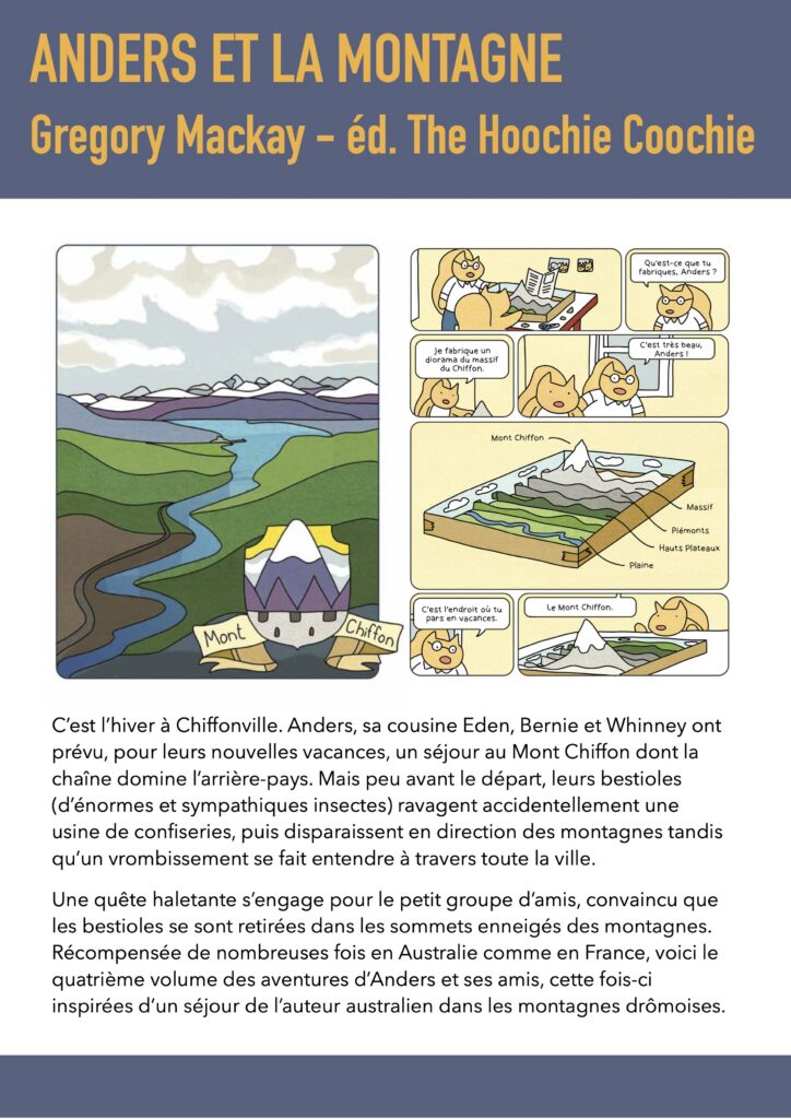 Résumé de la bande dessinée Anders et la montagne de Grégory Mackay