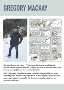 Biographie du bédéiste australien Grégory Mackay