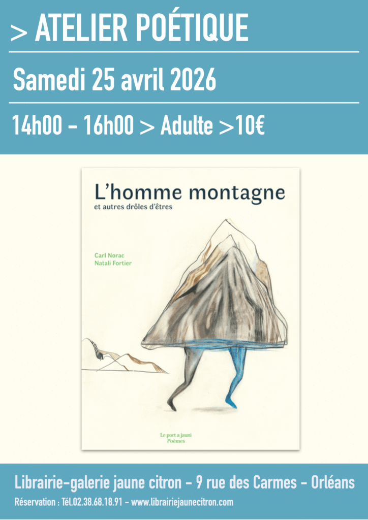 Atelier poésie autour du livre l'homme montagne de Carl Norac et Natali Fortier