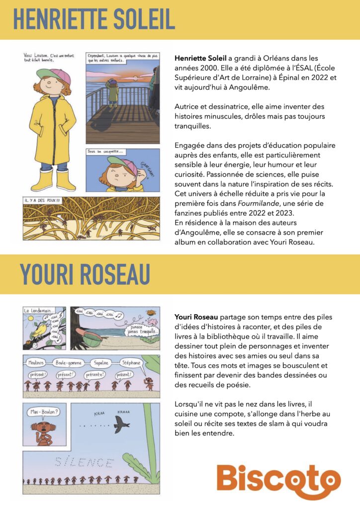 Biographie d'Henriette Soleil et de Youri Roseau