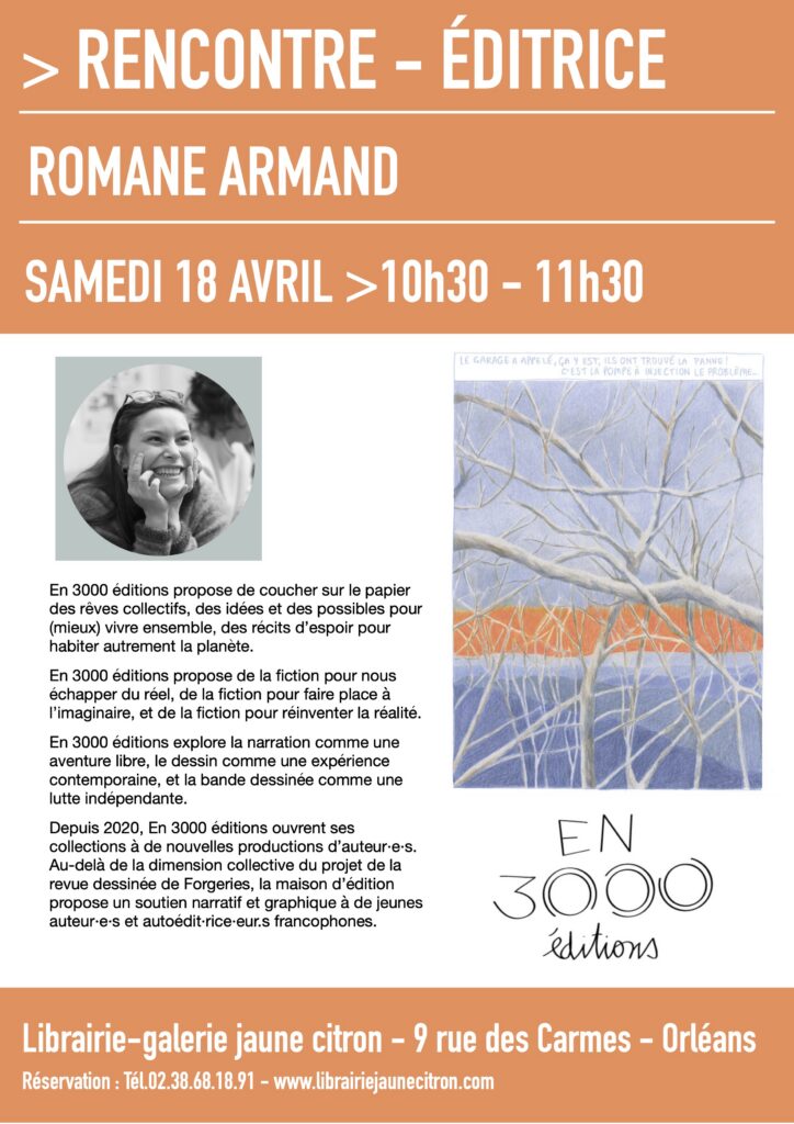 Rencontre avec l'éditrice des édition e, 3000