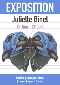 Exposition des illustrations de Juliette Binet à la librairie-galerie jaune citron