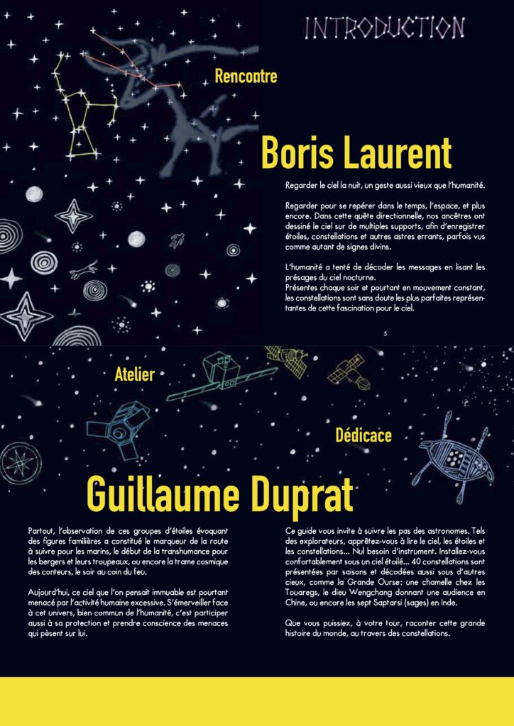 Introduction du documentaire "Lire Les étoiles" de Boris Laurent et Guillaume Duprat, paru chez Ulmer