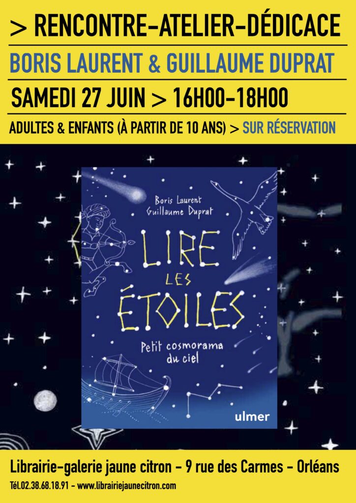 Atelier, rencontre et dédicace autour du thème des étoiles