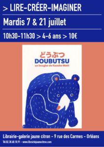 Atelier pour enfants à la librairie jaune citron