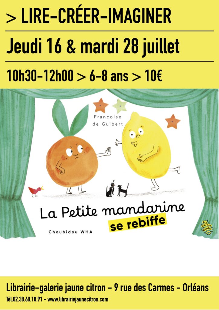 atelier enfants autour de l'album la petite mandarine se rebiffe