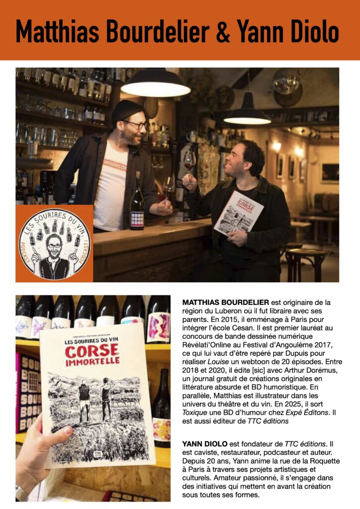 Biographie de Matthias Bourdelier et Yann Diolo auteurs du livre Corse immortelle