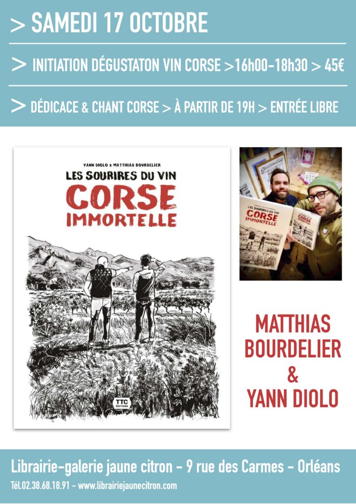 Initiation à la dégustation de vins corses autour du livre Corse immortelle