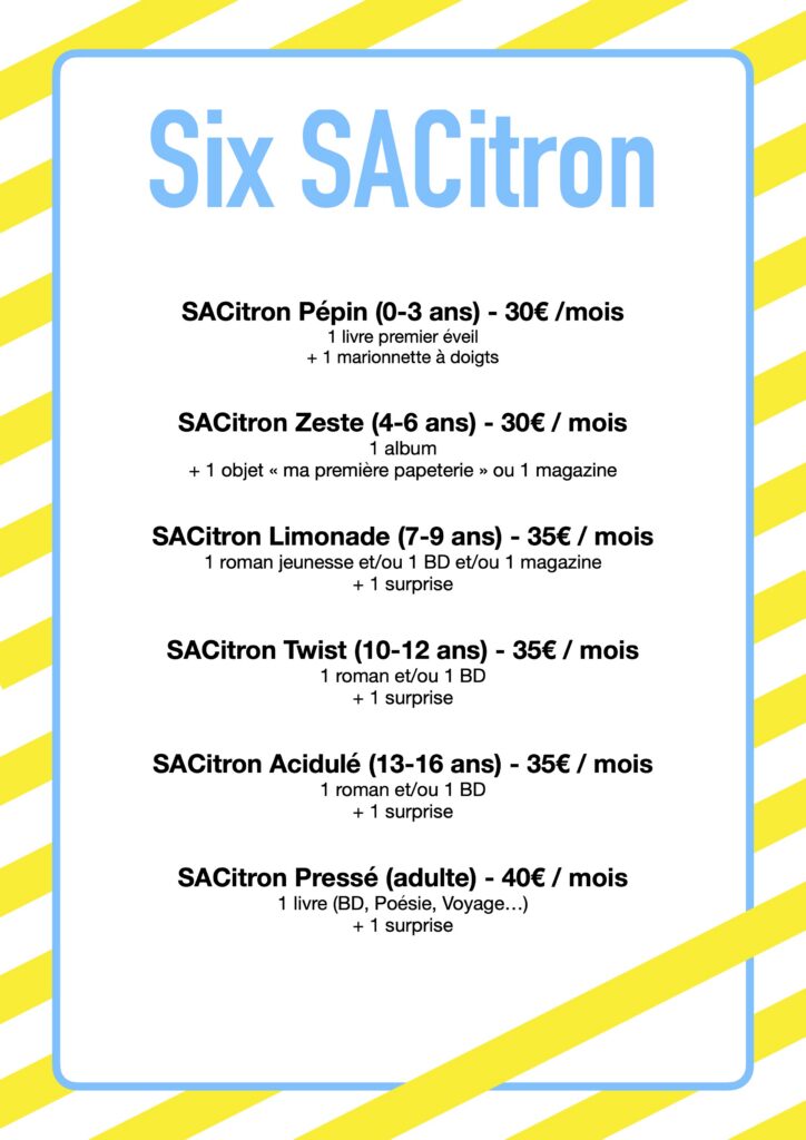 Abonnement de livres SACitron
