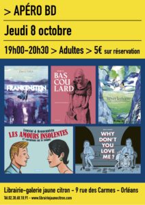 Apéro BD à la librairie jaune citron à Orléans