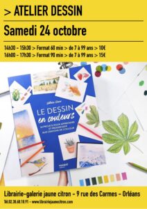 Atelier dessin aux crayons de couleur avec Nathalie Ravier