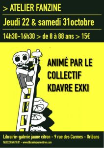 Atelier fanzine animé par le collectif Kdave Exki